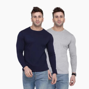 Men Solid Round Neck T-Shirts