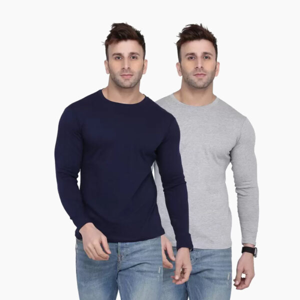 Men Solid Round Neck T-Shirts